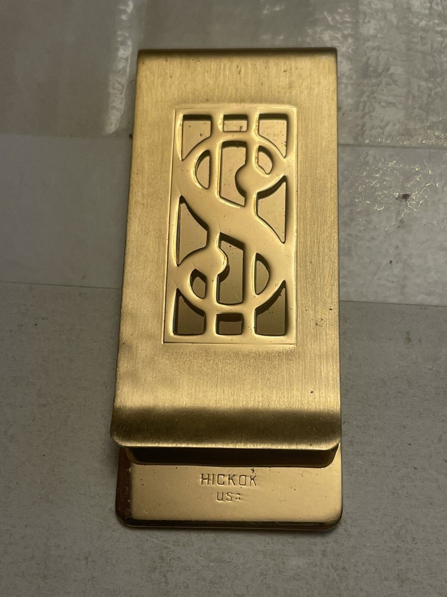 Hickok Gold Plated Money Clip Dollar Sign | eBay