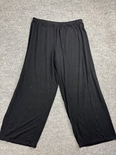 Vince Wide Leg Pants Women's Large Black Pull On Elastic Waist Stretch Lounge