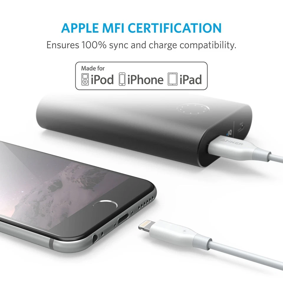 Anker PowerLine 6ft Lightning Cable, MFi Certified for iPhone X / 8 / 8 Plus / 7 - Image 4 of 4