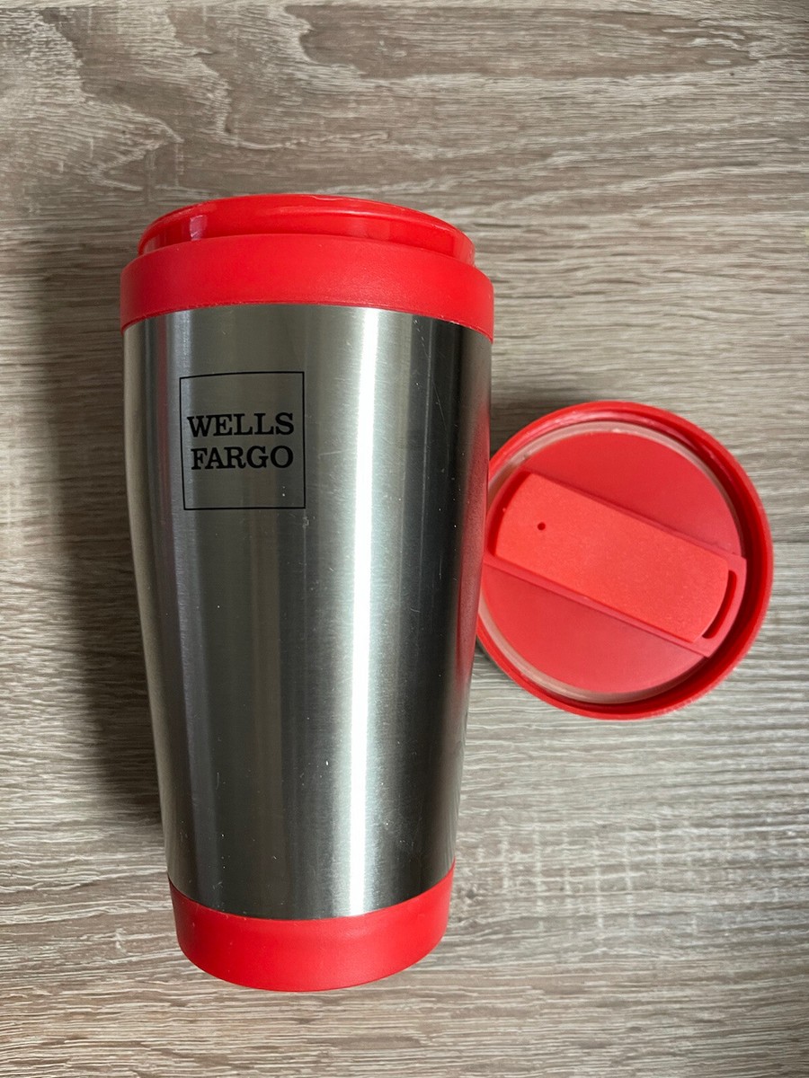 Wells Fargo Thermos Coffee Cup Limited Edition 16 oz Hot & Cold