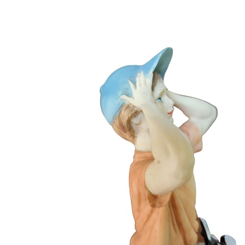 1990 Arnart Imports Golfer Male Boy Porcelain Figurine Golf Sculpture 8.25" Tall - Picture 20 of 24