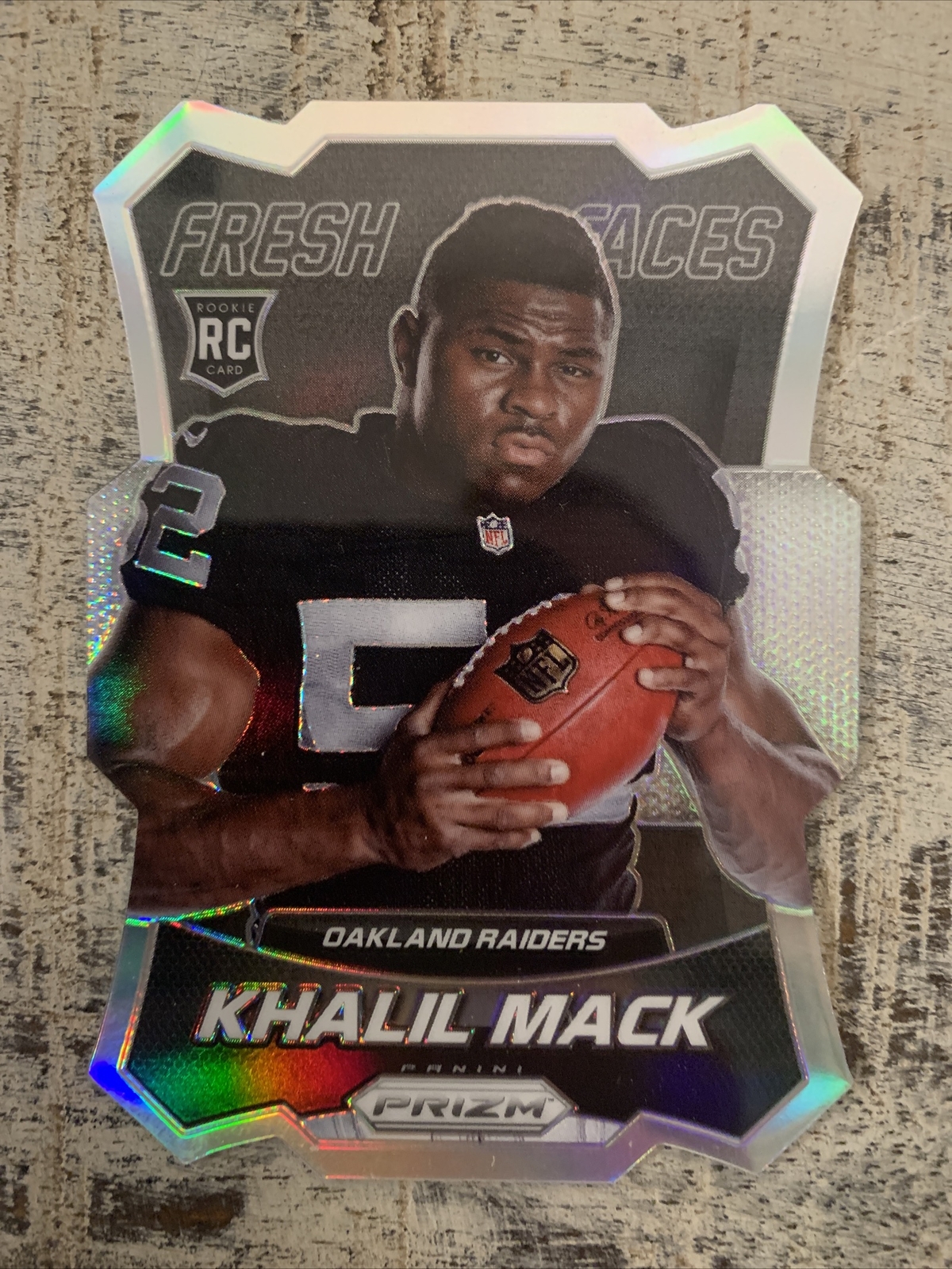 2014 Panini Prizm Khalil Mack Fresh Faces RC Diecut FF13 Silver Prizm RAIDERS