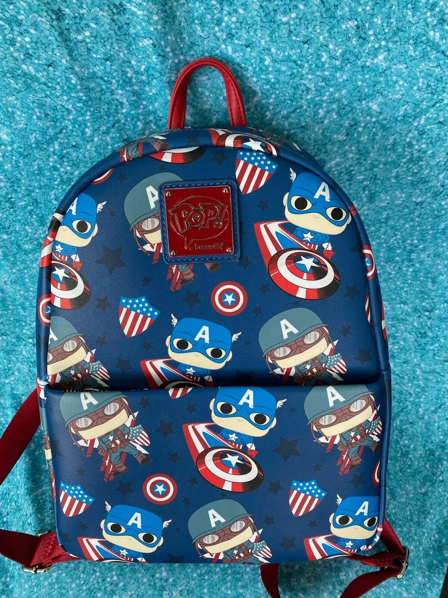 Marvel Loungefly Avengers Captain America Mini Backpack eBay