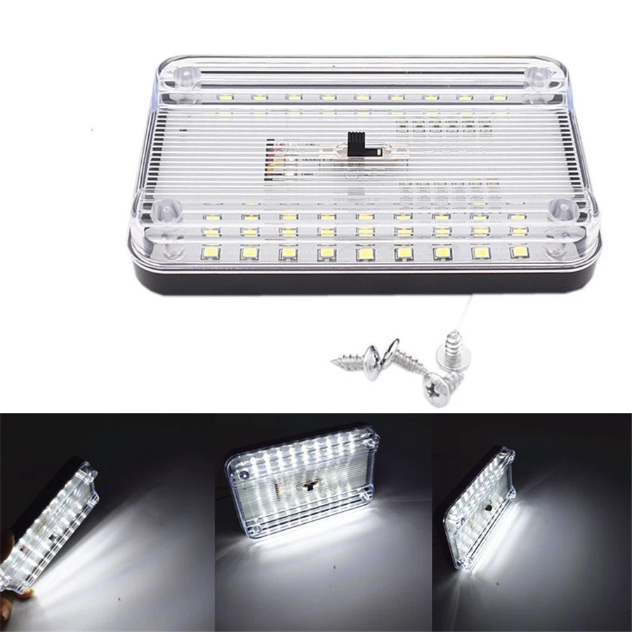 Новый ABS пластик 12V 36LED белый автомобиля купол крыши потолка интерьера лампа - Изображение 2 из 4
