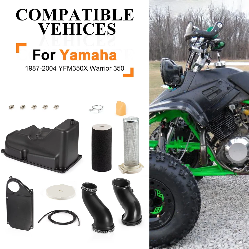 Air Filter Complete kit Guide for Yamaha Warrior 350 YFM350X 1987 1988 1989-2004 - Image 2 of 4