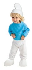 Rubies Costume The Smurfs 2 Smurf Romper and Headpiece, Blue/White, Toddler