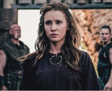 PERI BAUMEISTER signed autograph 20x25cm LAST KINGDOM in person autograph COA