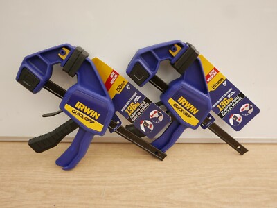 IRWIN T506QCEL7 506 6'' 150mm QUICK GRIP BAR SPREADER CLAMPS x 2