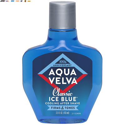 after Shave, Classic Ice Blue, Soothes, Cools, and Refreshes Skin, 3.5 Ounce