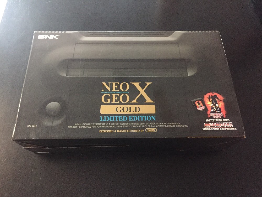 SNK Playmore Neo Geo X Gold Limited Edition Black Console for sale