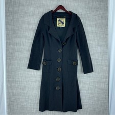 Millard Fillmore Womens Size L Wool Coat Gray C118