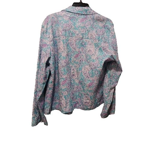 Blazer Chaqueta Grande Floral Baxter Wells Precioso Foto 3 de 4