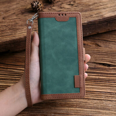 Leather Wallet Flip Case For Samsung Galaxy S24 Plus Note 20 Ultra S23 S22