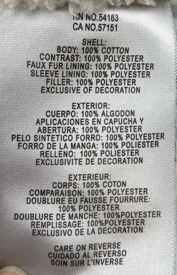 Levi's  Jacket Women's Size Medium Hooded High Pile Fleece Lined Denim LW1RC867 - Image 4 of 4