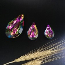 10pcs Rainbow Color Crystal SunCatcher Chandelier Lamp Prisms Home Part Hanging
