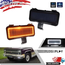 Fit For Silverado 1981/82 Chevy C10 GMC Smoke Switchback LED Signal Lights Lamps