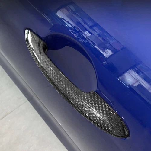 For BMW MINI Cooper S R50 R53 R55 R56 Real Carbon Fiber Door Handle Cover Trim - Picture 7 of 11