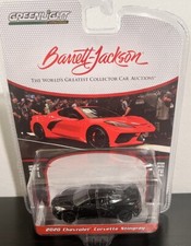 Greenlight 1:64 Car Barrett Jackson 2020 Chevrolet Corvette Stingray Black 495hp