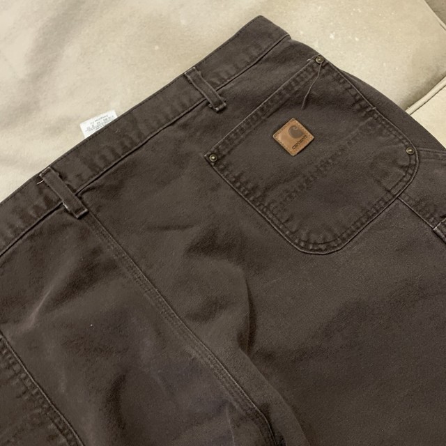 Carhartt B136 Duck Double Front Work Dungaree Pants Mens 38 X 32 Distressed for sale online | eBay