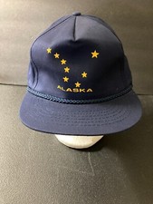 Vintage Alaska State Flag Trucker Snapback Hat Cap Headliners Made in USA NEW
