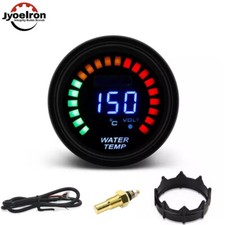 1set 2 52mm Car Digital Analog Led Electronic Water Temp Temperature Gauge