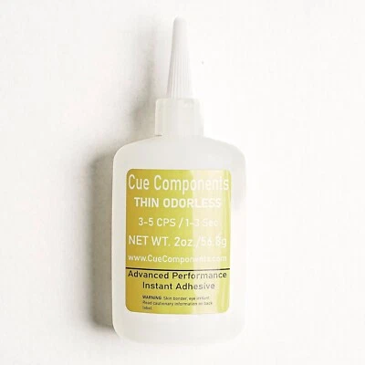 CUECOMPONENTS Super Gold Odorless Cyanoacrylate 2 oz Bottles (Per 1)
