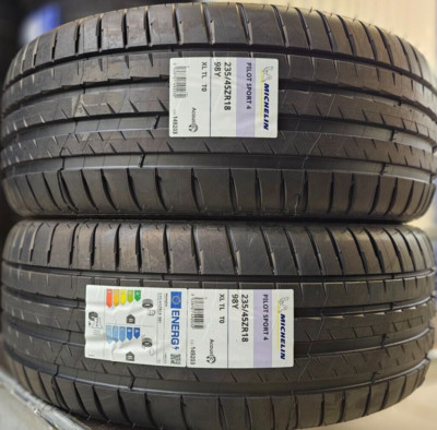 2X MICHELIN PILOT SPORT 4 T0 235/45 ZR18 XL 98Y 235 45 18 TYRES
