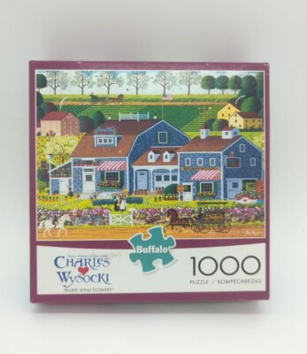 Jigsaw Puzzle Charles Wysocki Prairie Wind Flowers 1000 Piece Buffalo 91400