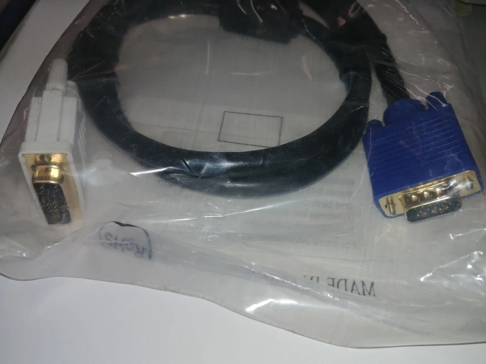 Heavy Duty video cable DVI-A male to VGA male with ferrite filter - Image 4 of 4