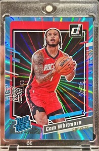 2023-24 Donruss Cam Whitmore Light Blue Laser Rated Rookie Holo /25 Card #211 RC