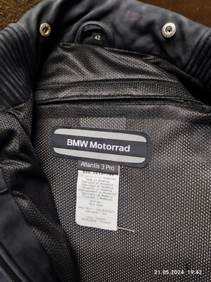 BMW Atlantis 3 Pro Motorrad Jacke Lederjacke mit Gore-Tex Inlett