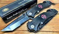 8.5" DeadPool Tactical Spring Assisted Pocket Knife With Cutter Custom Sword