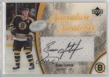 2005-06 Upper Deck Ice Signature Swatches Brian Leetch #SS-BL Auto HOF 1r5l