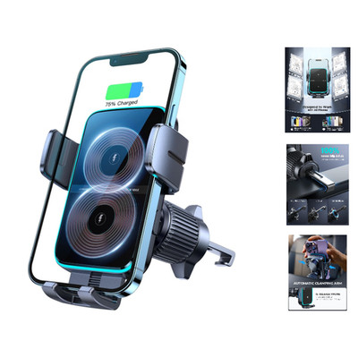 JOYROOM 15W Qi Handyhalterung Auto Mit Ladefunktion, Doppelspule, Schwarz, 360