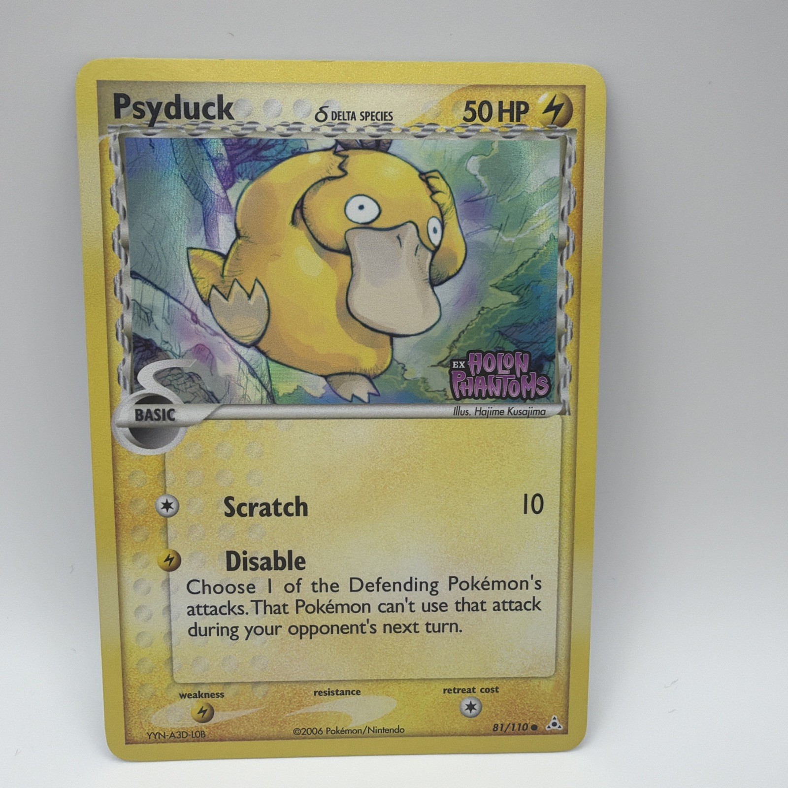 Psyduck 81/110 EX Holon Phantoms Stamped Reverse Holo Pokemon TCG NM