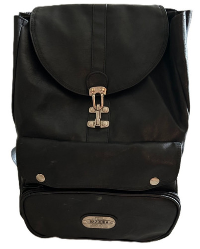 Rare BAZOOKA CITY Vintage 1988–1993 Europe Black Backpack Daypack Rucksack
