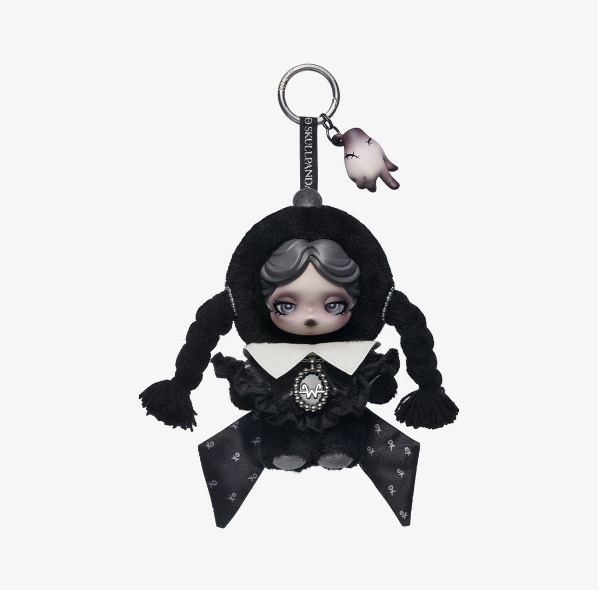 Authentic Pop Mart Skullpanda x Wednesday Plush (Classic Dress Version). Sealed