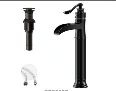 Bwe Single Hole Single Handle Bathroom Vessel Sink Faucet in Oil Rubbed Bronze