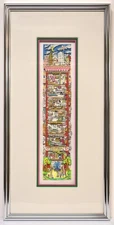 Dentasia by Charles Fazzino limited edition 3D serigraph on paper framed