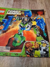 LEGO 8189 Power Miners Magma Mech Instruction Manual Mars Mission No Bricks
