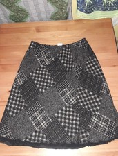 Gonna Donna size 48 lana vergine acrilico tartan ottima  size L /XL