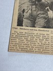 WWII Newspaper Clipping Dwight Eisenhower Tank Crew Ekleberry Photo Wisconsin — photo 3