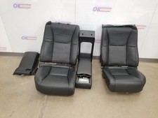 13 Lexus Ls460 Awd 4.6l Seat Rear Set Black Leather Vibrating Oem