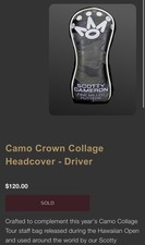 Scotty Cameron Driver Headcover Camo Crown Collage