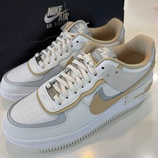 Women's Nike Air Force 1 Shadow Low Summit White Sesame Tan DV7449-100 sz 9 NEW