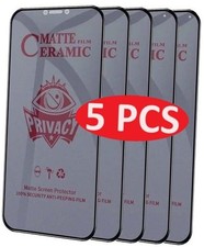 MATTE PRIVACY 5 Pack Ceramic Screen Protectors for Samsung Galaxy A01 Core -