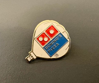 Bellissima spilla da bavero smaltata Domino's Pizza spilla da cappello di mongolfiera..
