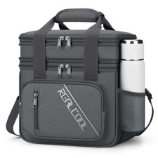 Lunch Bag, Insulated Lunch Box for Men Women, Double Deck Leakproof Soft Cool...