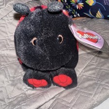 Swibco Puffkins Dottie the Ladybug Beanbag Plush with Tags 1994 Stuffed Animal
