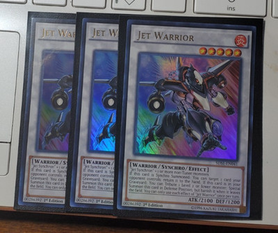 THREE Yugioh: Jet Warrior - SDSE-EN041 - Ultra Rare - 1st Edition LP
